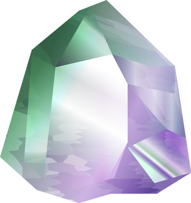 3D Fluorite Gemstone